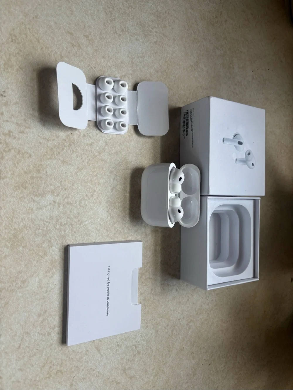 Apple White Wireless Earbuds with Charging Case and Extra Tips